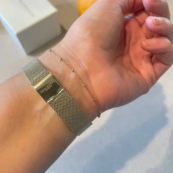 30mm Wonderlust Ivory & Gold Mesh Watch, brand new comes with box. - Picture 4 of 8